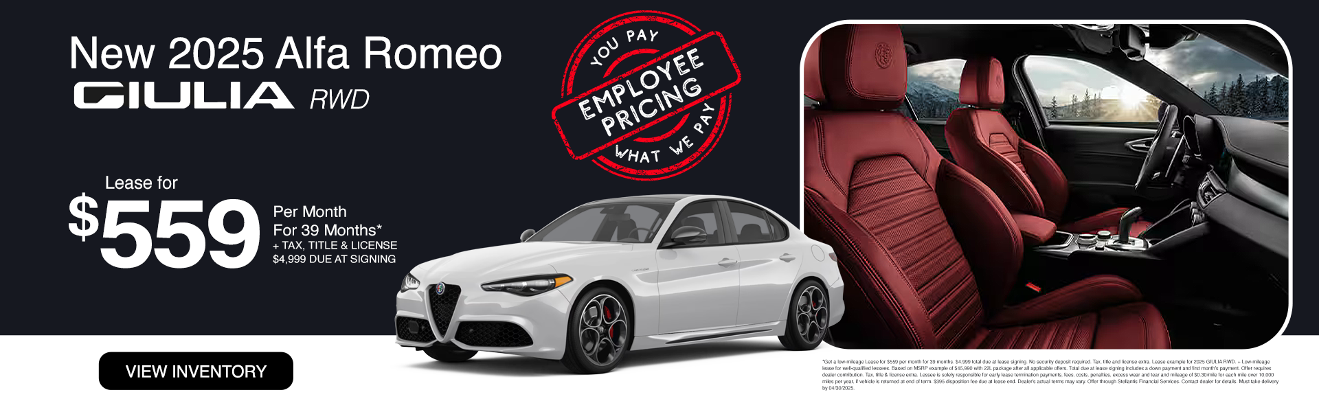 2025 Alfa Romeo Giulia Lease