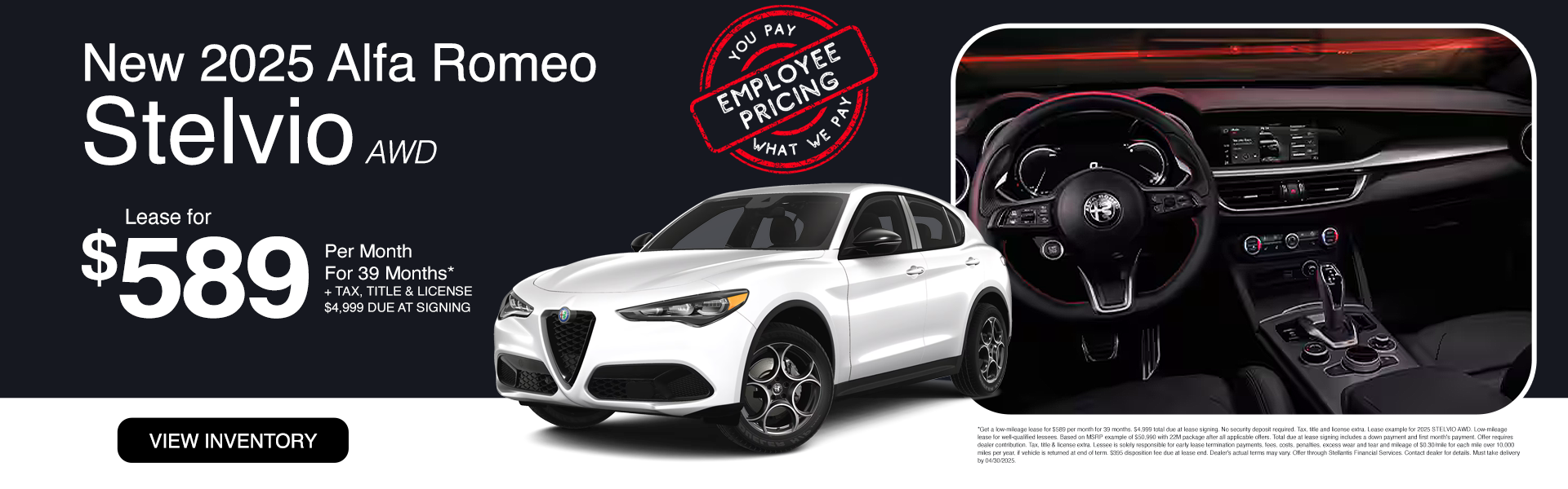 2025 Alfa Romeo Stelvio Lease